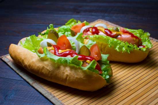  хот-дог в булці